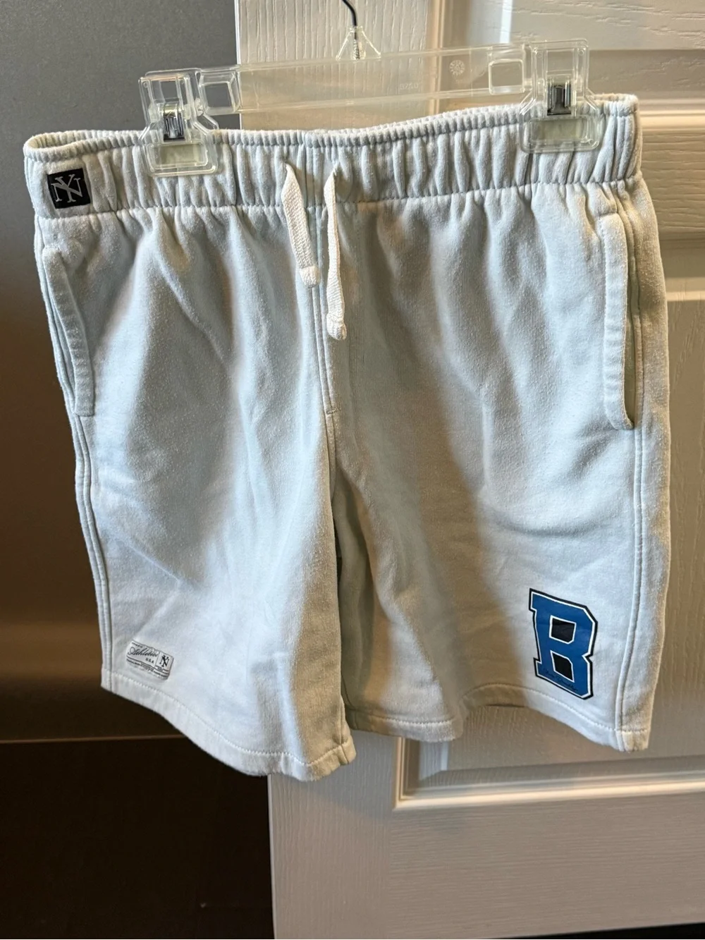 Old Navy Light Blue Kids' Shorts with Blue 'B' Patch